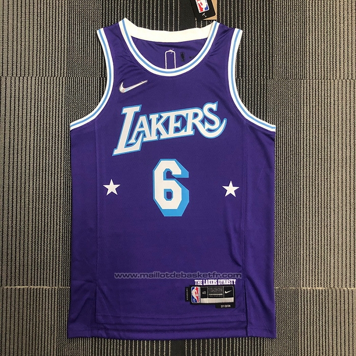 Maillot Los Angeles Lakers LeBron James #6 Ville Edition 2021-22 Volet